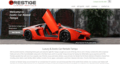 Desktop Screenshot of exoticcarrentaltampa.com